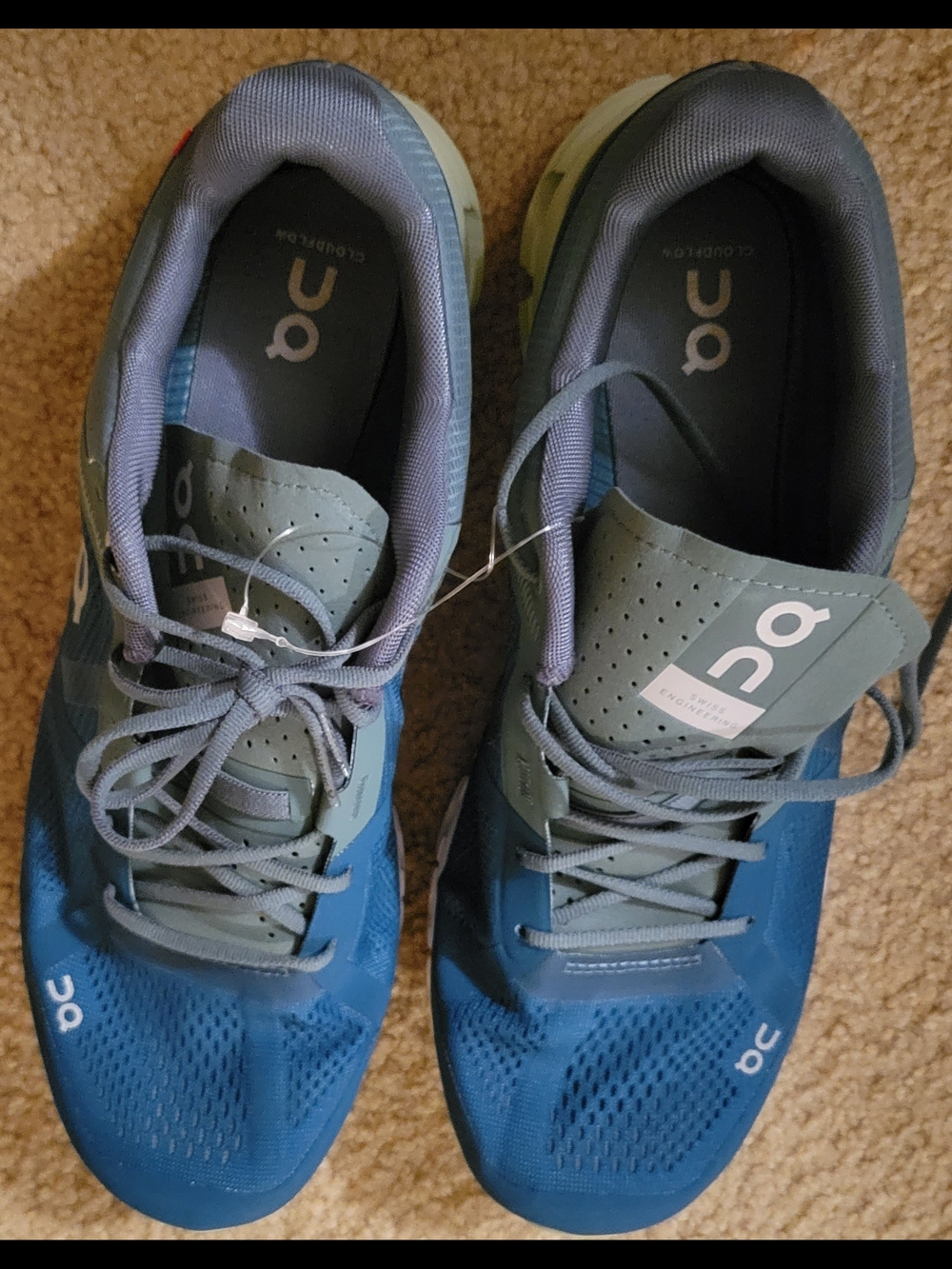On Running Men's Cloudventure Waterproof Athletic Shoes - Blue/Gray